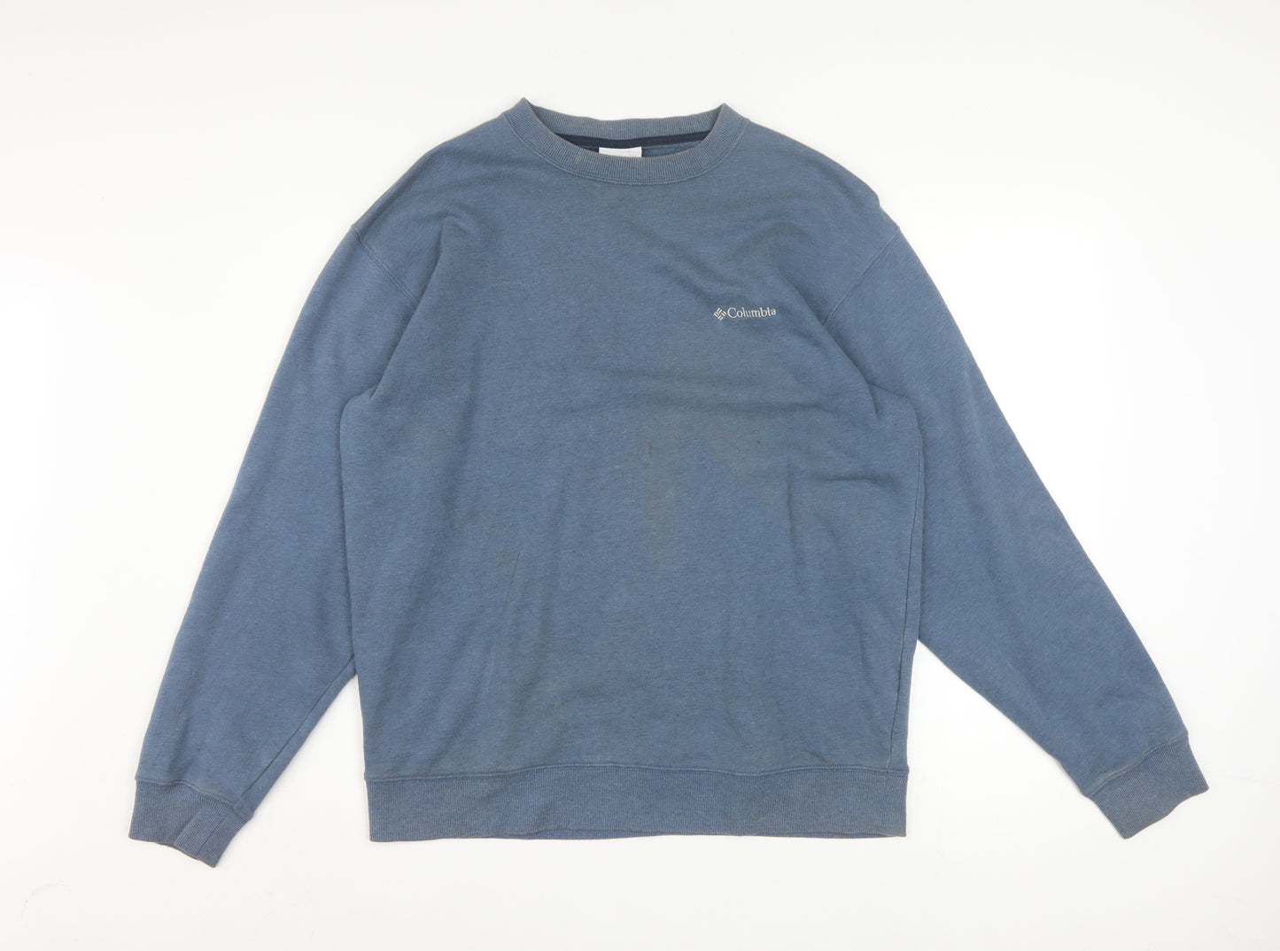 Columbia Men’s Blue Crew Neck Fleece Sweatshirt M Regular Fit