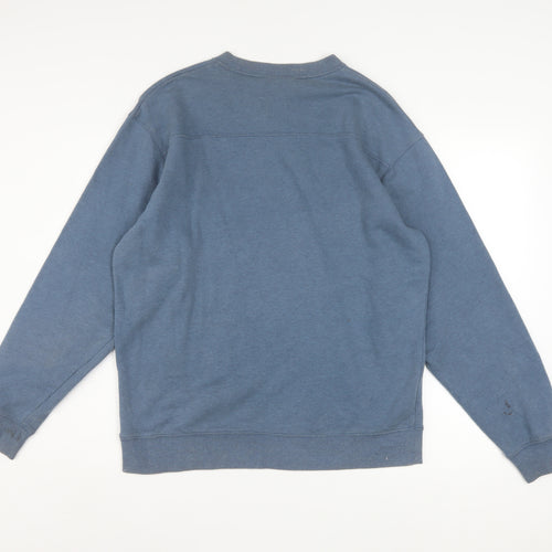 Columbia Men’s Blue Crew Neck Fleece Sweatshirt M Regular Fit