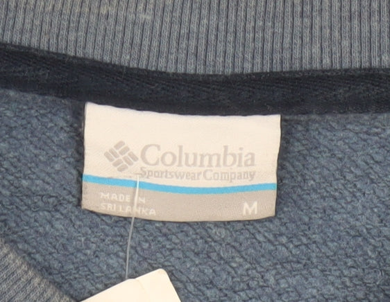 Columbia Men’s Blue Crew Neck Fleece Sweatshirt M Regular Fit