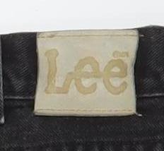 Lee Men's Black Straight Leg Denim Jeans 40x32 Regular Fit