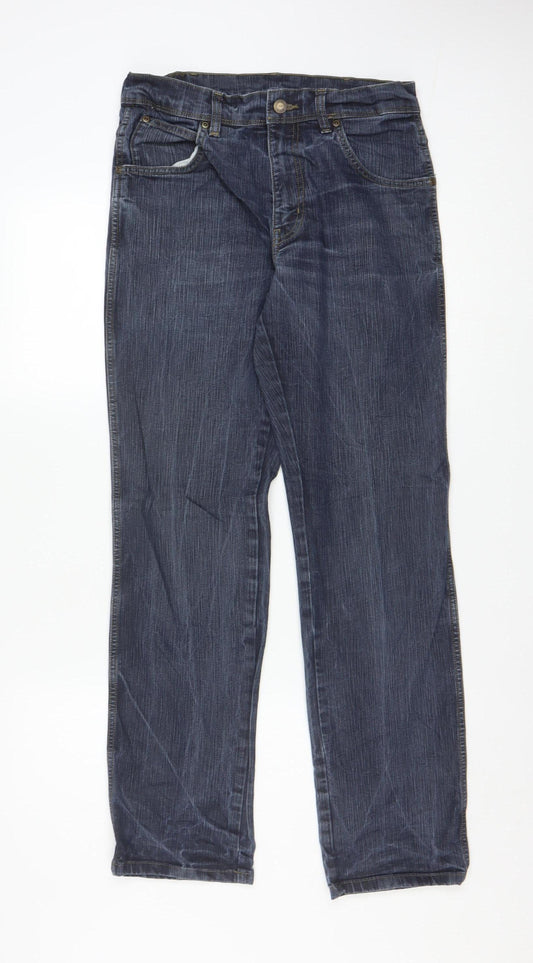 Wrangler Men's Blue Regular Fit Straight Leg Jeans W32 L32