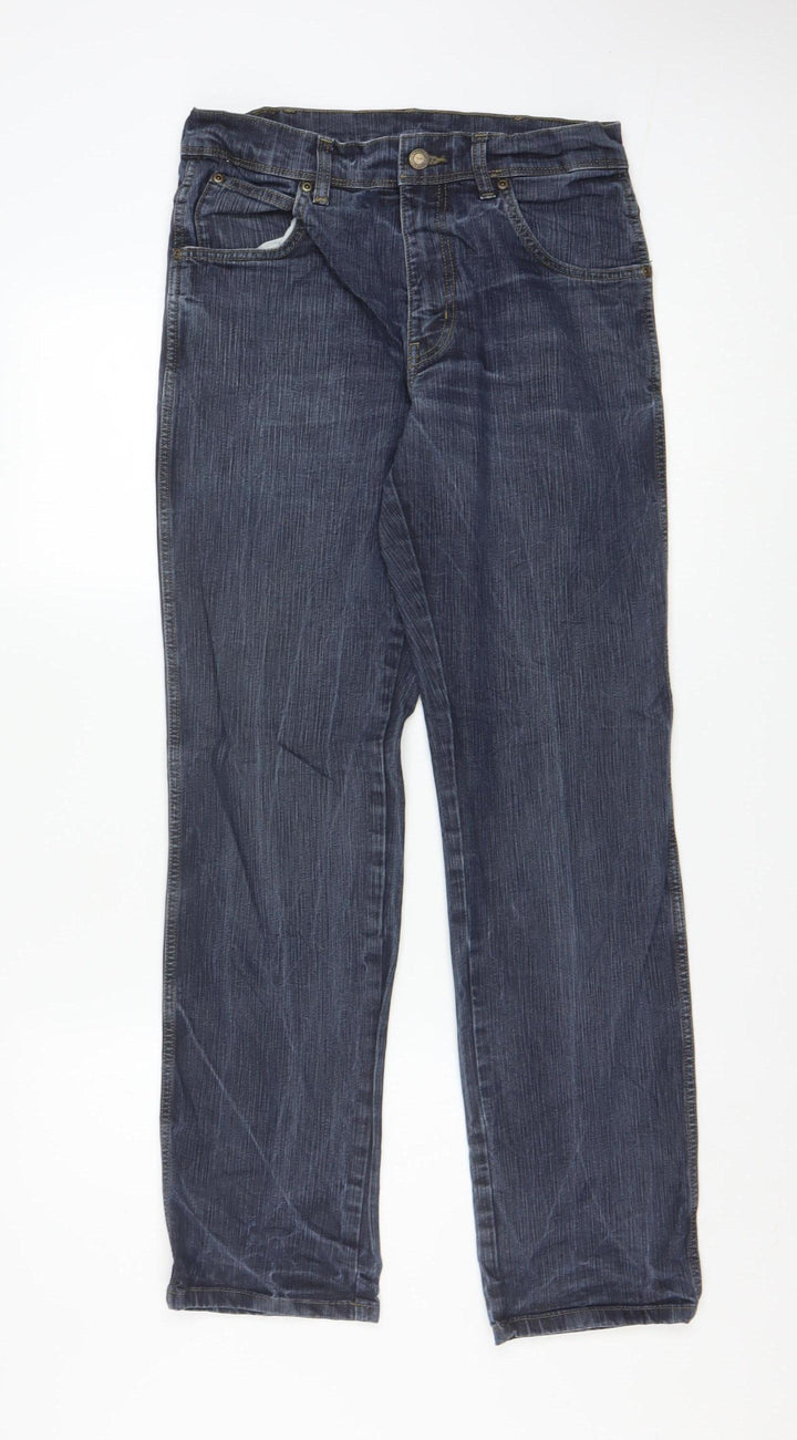 Wrangler Men's Blue Regular Fit Straight Leg Jeans W32 L32