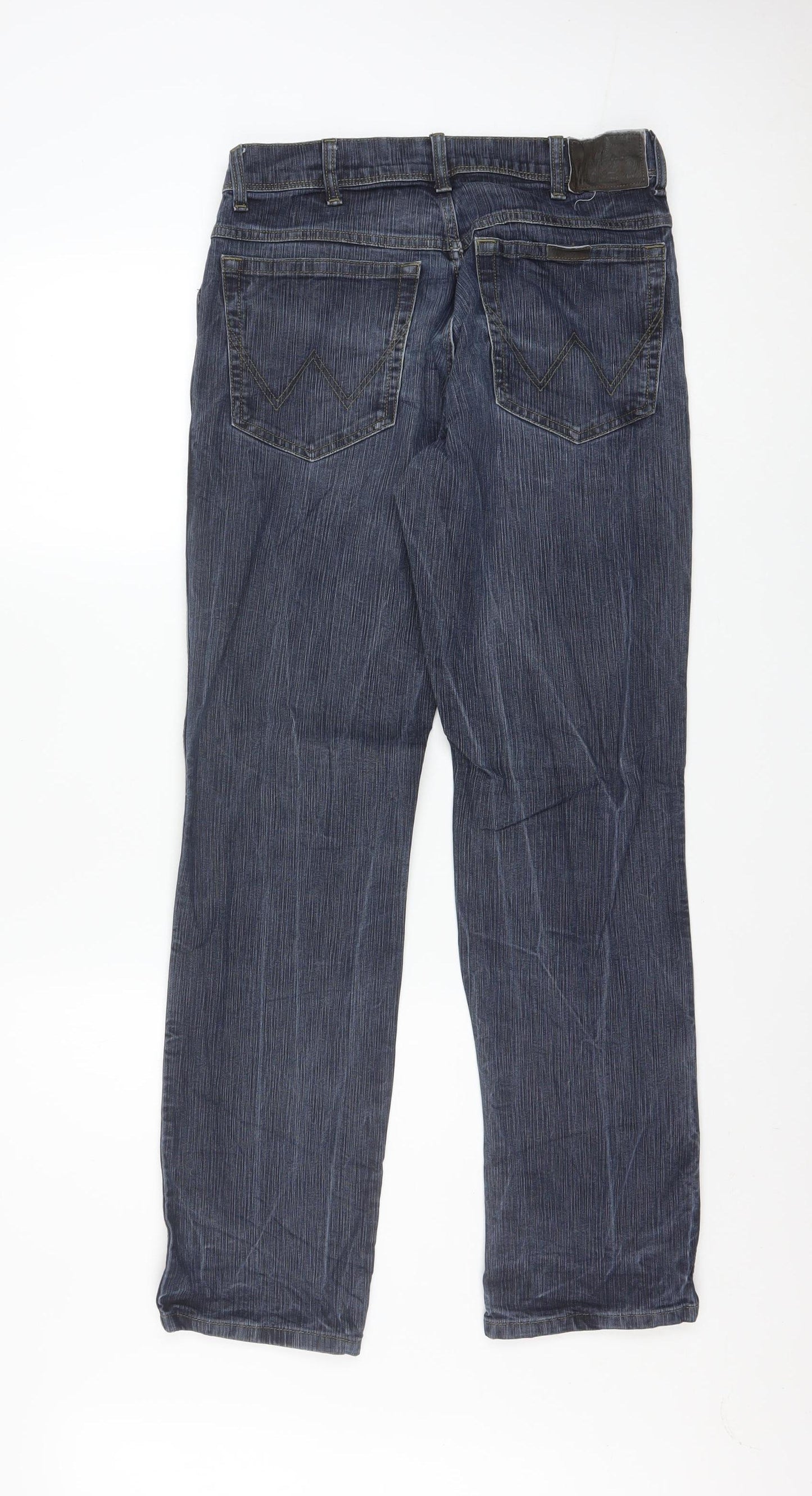 Wrangler Men's Blue Regular Fit Straight Leg Jeans W32 L32
