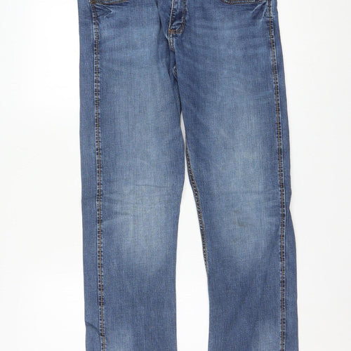 Wrangler Men's Blue Slim Straight Denim Jeans 32x32