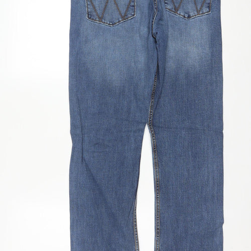 Wrangler Men's Blue Slim Straight Denim Jeans 32x32