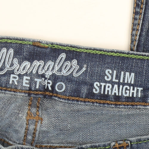 Wrangler Men's Blue Slim Straight Denim Jeans 32x32