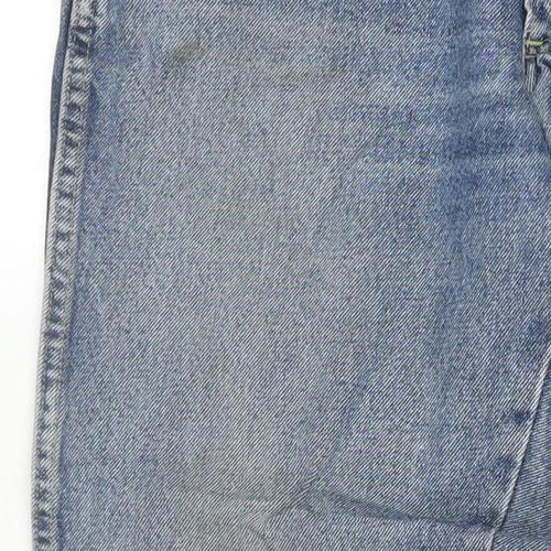 Wrangler Men's Blue Straight Denim Jeans 31W x 32L Classic Regular Fit