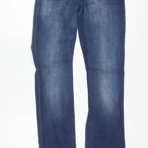 Wrangler Womens Blue Straight Jeans Size 26 Regular Fit