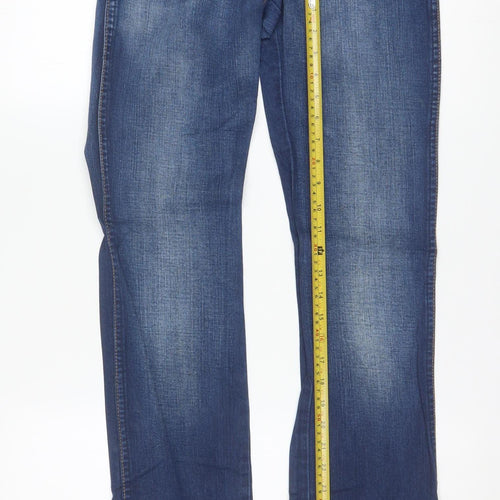 Wrangler Womens Blue Straight Jeans Size 26 Regular Fit