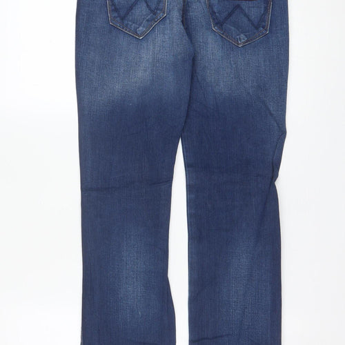 Wrangler Womens Blue Straight Jeans Size 26 Regular Fit