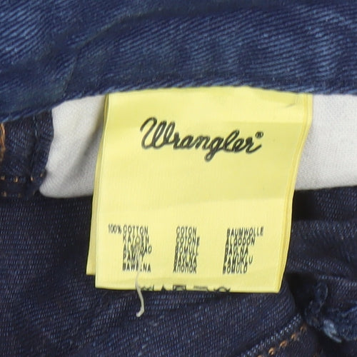 Wrangler Womens Blue Straight Jeans Size 26 Regular Fit
