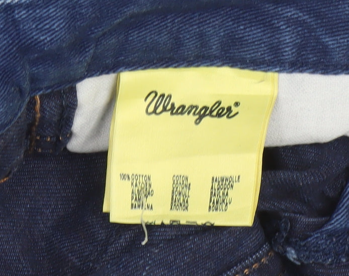 Wrangler Womens Blue Straight Jeans Size 26 Regular Fit