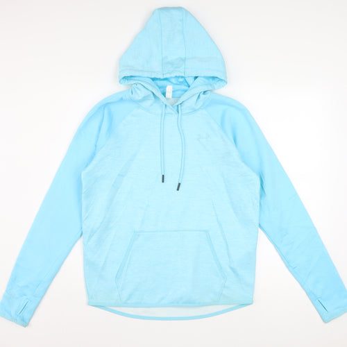 Under Armour Women Blue Loose Fit ColdGear Hoodie Size Small