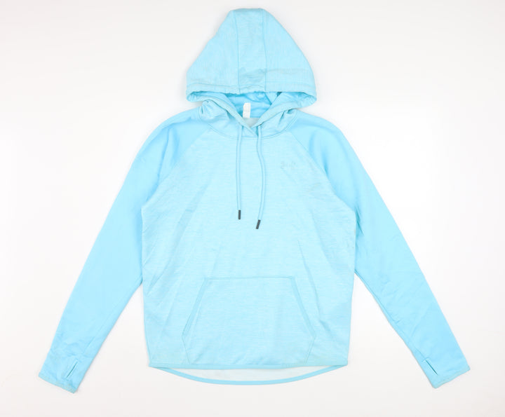 Under Armour Women Blue Loose Fit ColdGear Hoodie Size Small
