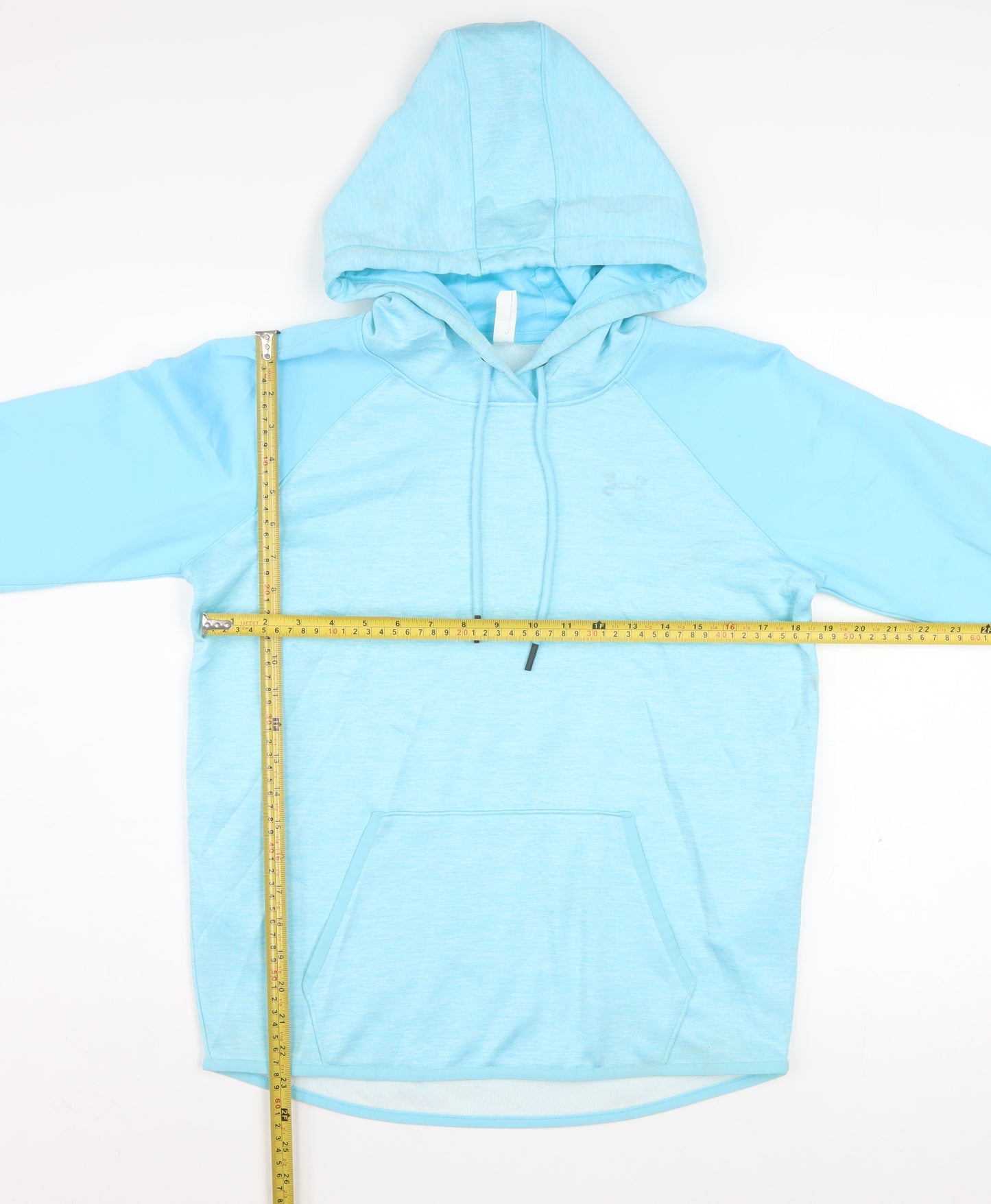 Under Armour Women Blue Loose Fit ColdGear Hoodie Size Small