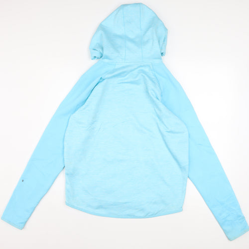 Under Armour Women Blue Loose Fit ColdGear Hoodie Size Small