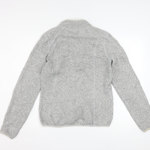 The North Face Women's Grey Fleece Full Zip Active Jacket Size L