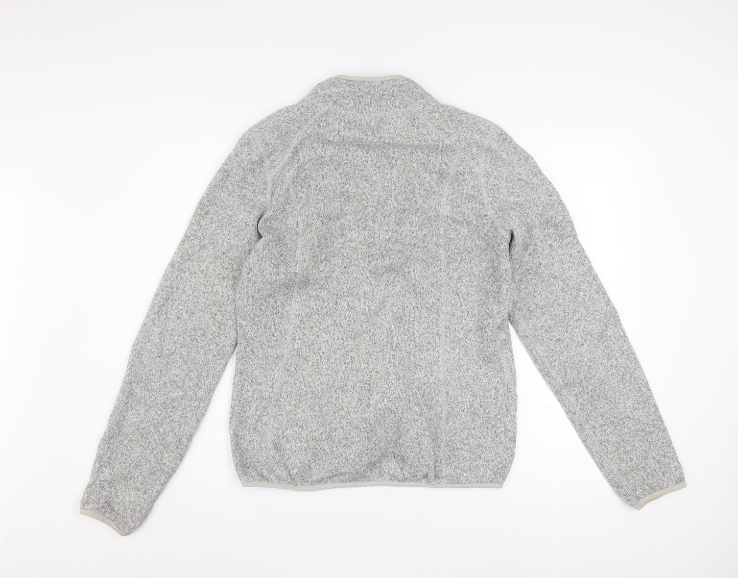 The North Face Women's Grey Fleece Full Zip Active Jacket Size L
