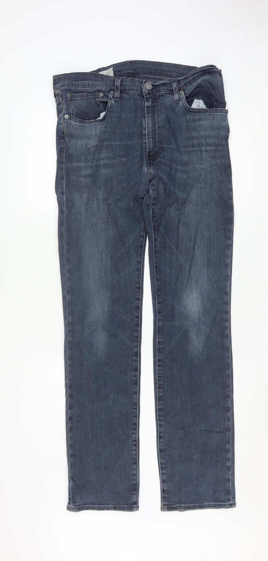 Levi's Men's Blue Straight Leg Denim Jeans W34 L32