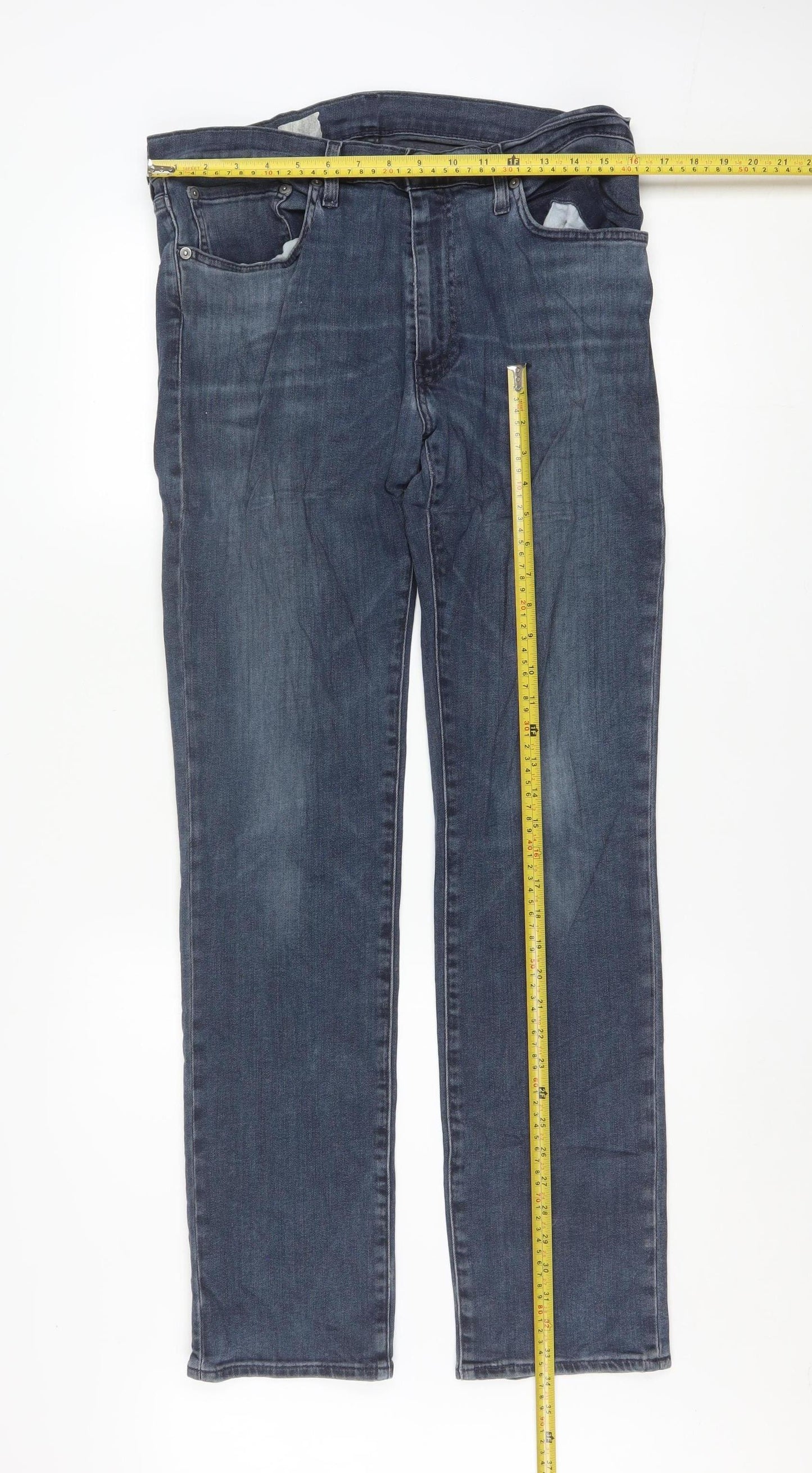 Levi's Men's Blue Straight Leg Denim Jeans W34 L32