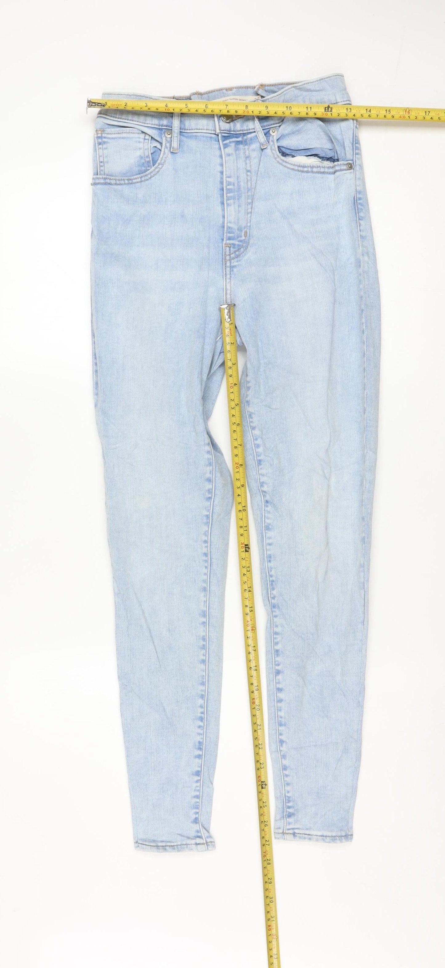 Levi's Women's Blue Mile High Super Skinny Jeans Size 28