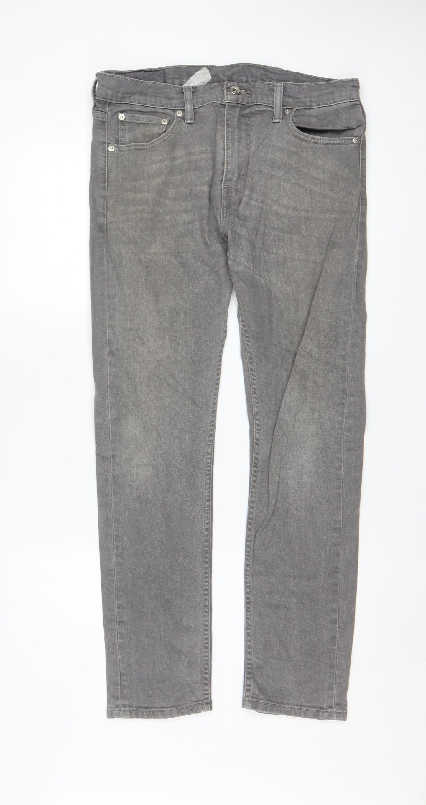 Levi Strauss Men's Grey Straight Leg Jeans W30 L30 Regular Fit