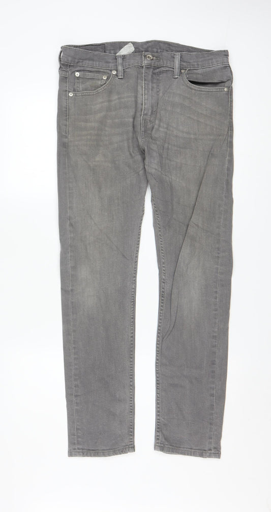 Levi Strauss Men's Grey Straight Leg Jeans W30 L30 Regular Fit