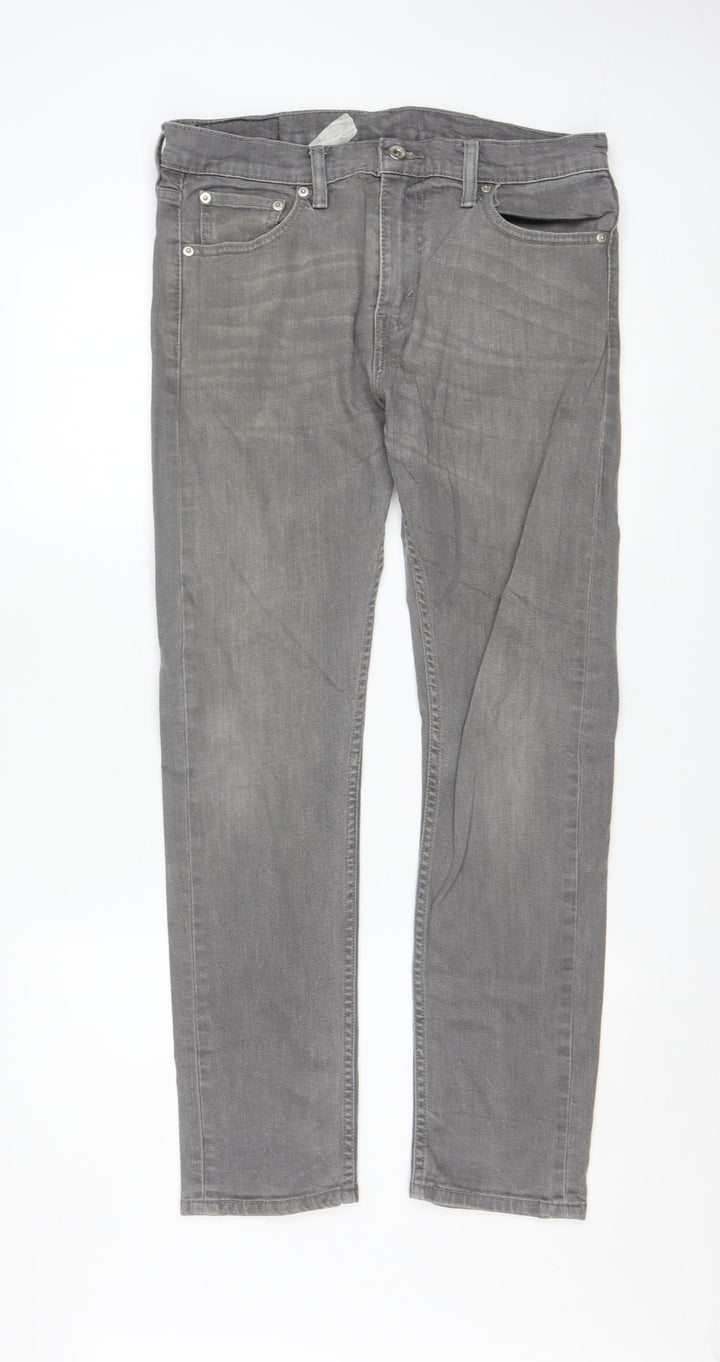 Levi Strauss Men's Grey Straight Leg Jeans W30 L30 Regular Fit