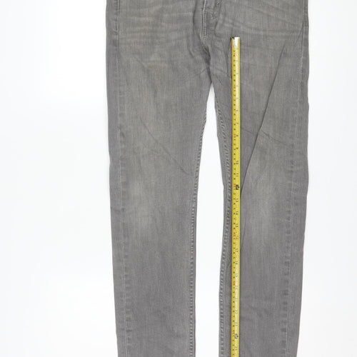 Levi Strauss Men's Grey Straight Leg Jeans W30 L30 Regular Fit