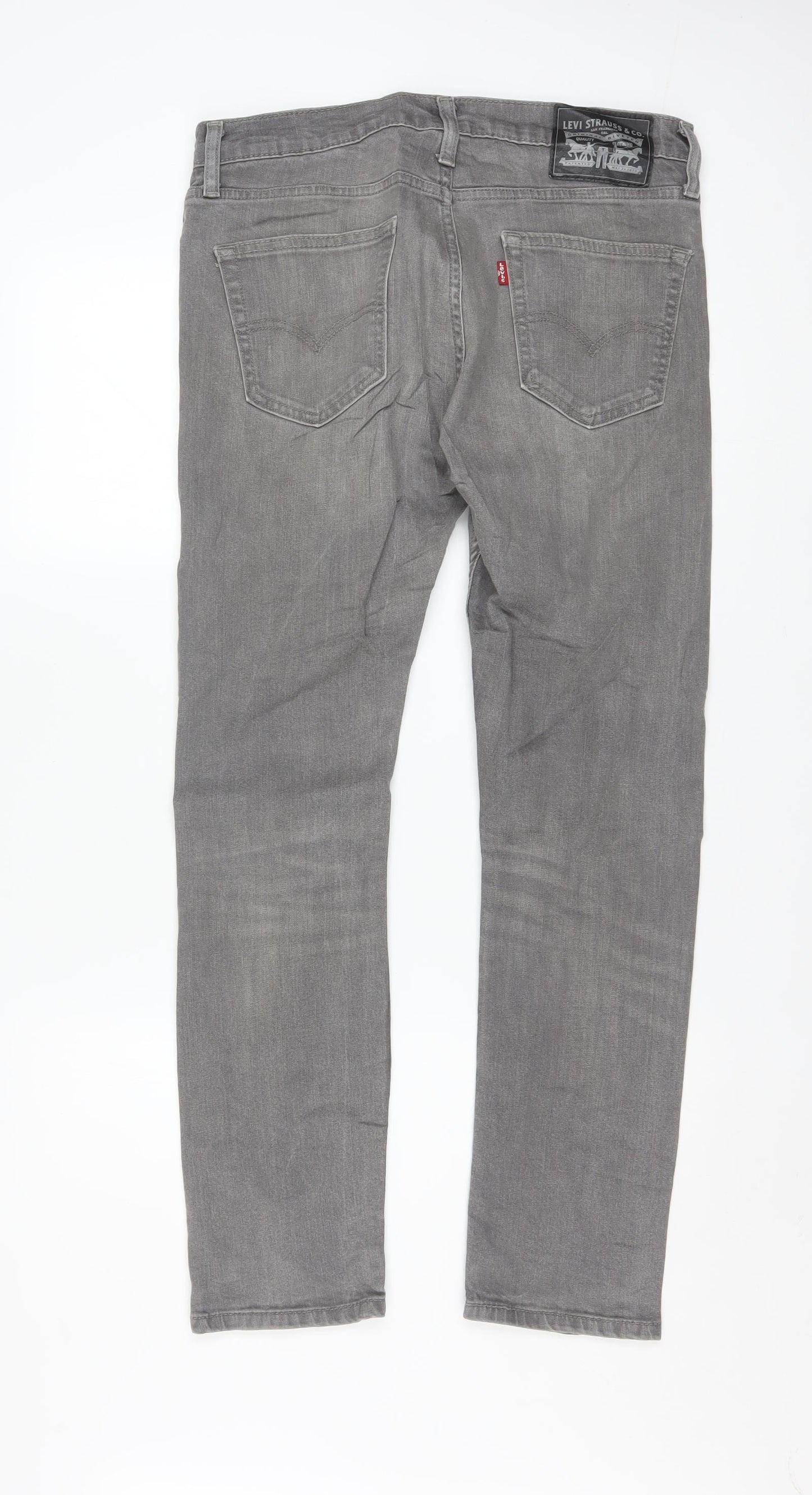 Levi Strauss Men's Grey Straight Leg Jeans W30 L30 Regular Fit