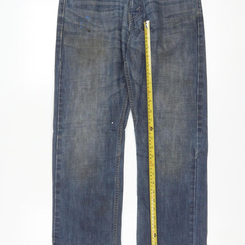 Levi's Men's Blue 501 Straight Denim Jeans W29 L32 Retro Style