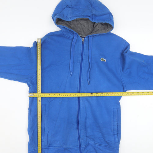 Lacoste Sport Men's Blue Full Zip Hoodie Size M Regular Fit