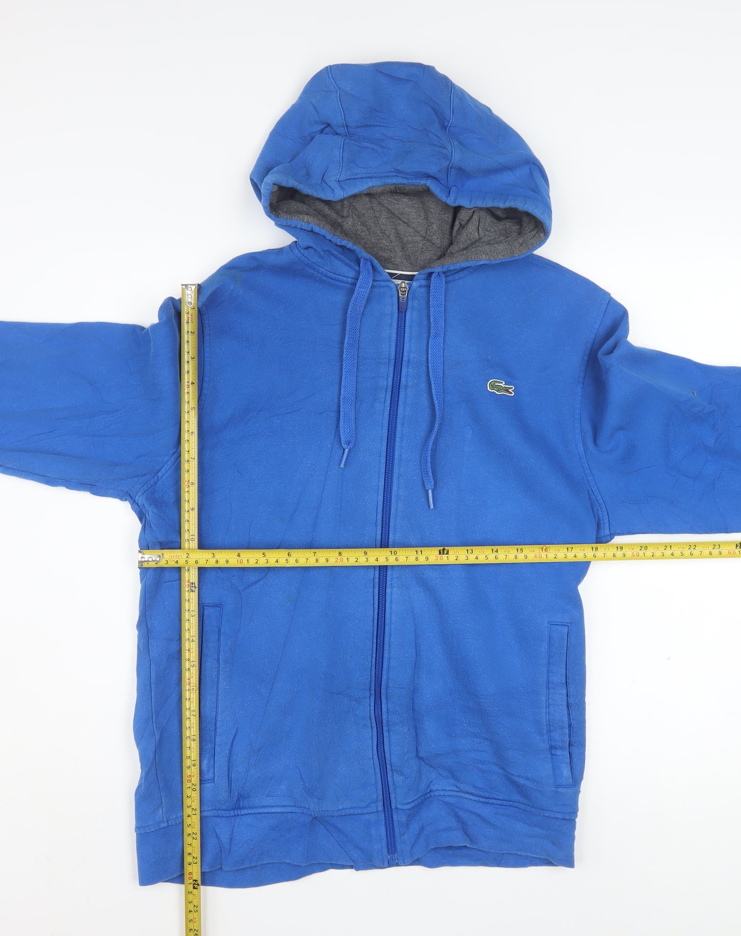 Lacoste Sport Men's Blue Full Zip Hoodie Size M Regular Fit
