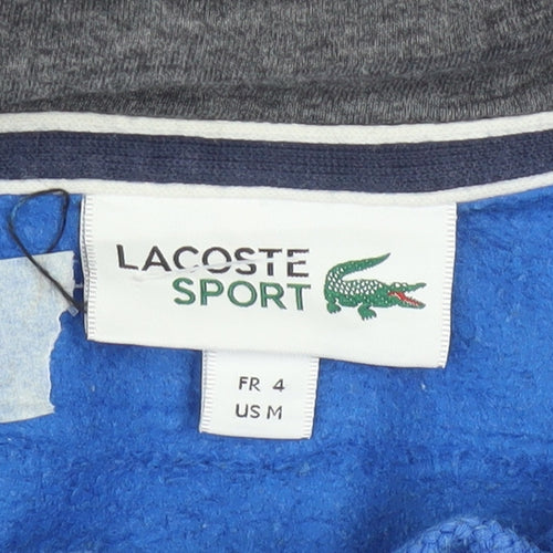 Lacoste Sport Men's Blue Full Zip Hoodie Size M Regular Fit