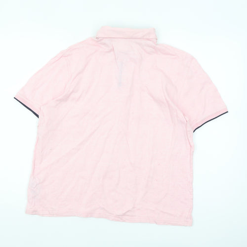 Ted Baker Women Pink Polo Shirt Size 14 Cotton Short Sleeve