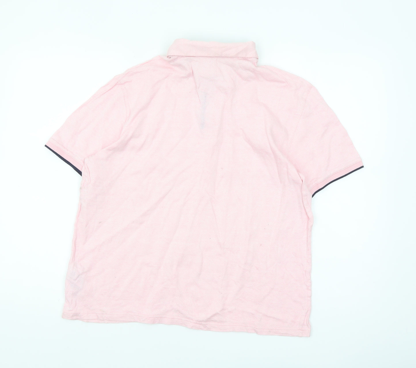 Ted Baker Women Pink Polo Shirt Size 14 Cotton Short Sleeve