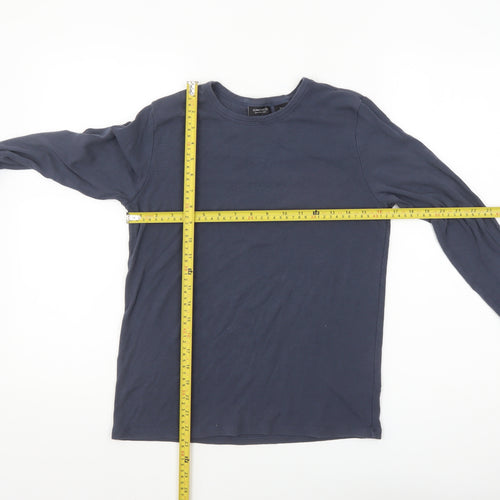 Jones New York Women Blue Long Sleeve Cotton Modal T-Shirt L