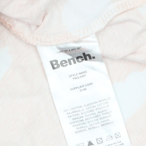 Bench Womens Pink Cloud Print Cotton T-Shirt Size 12
