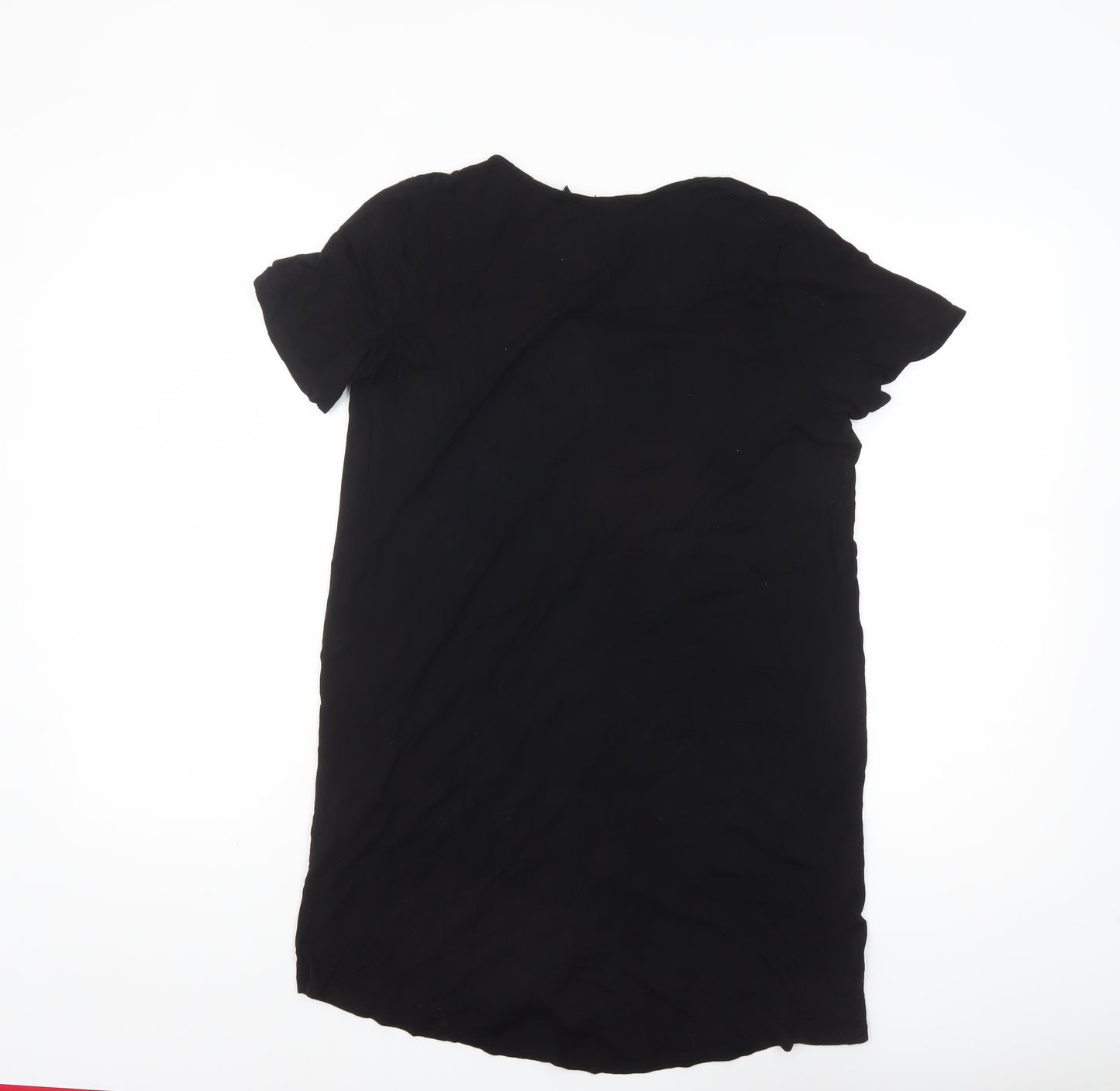 Boohoo Women’s Black Short Sleeve Button-Up Shirt UK 10
