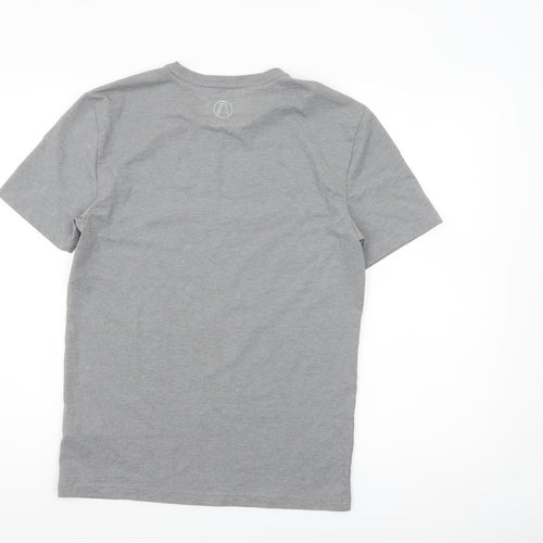 Marks and Spencer Mens Grey Sports Graphic T-Shirt Size S Regular Fit