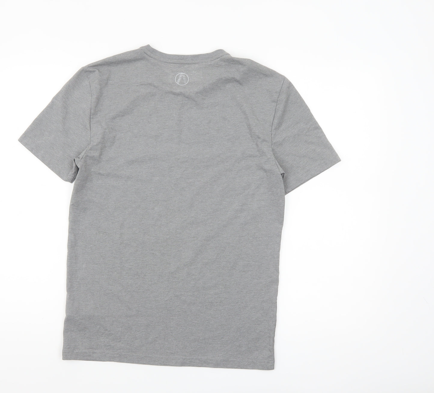Marks and Spencer Mens Grey Sports Graphic T-Shirt Size S Regular Fit