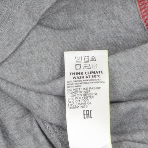 Marks and Spencer Mens Grey Sports Graphic T-Shirt Size S Regular Fit