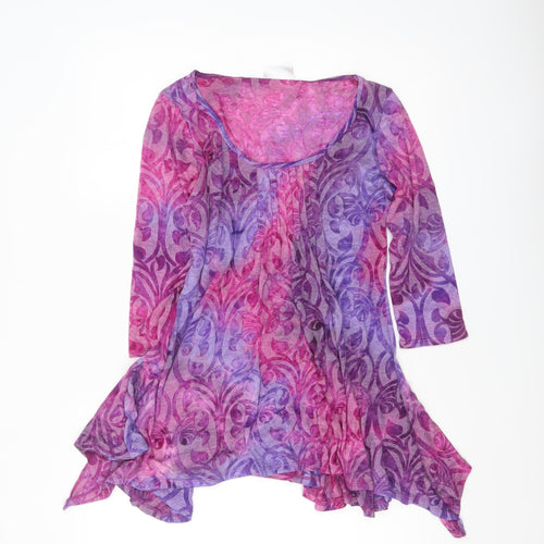 Wallis Women’s Multicoloured Tunic Blouse in S Petite 3/4 Sleeve