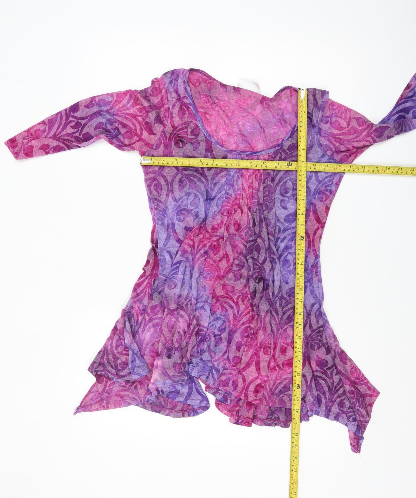 Wallis Women’s Multicoloured Tunic Blouse in S Petite 3/4 Sleeve