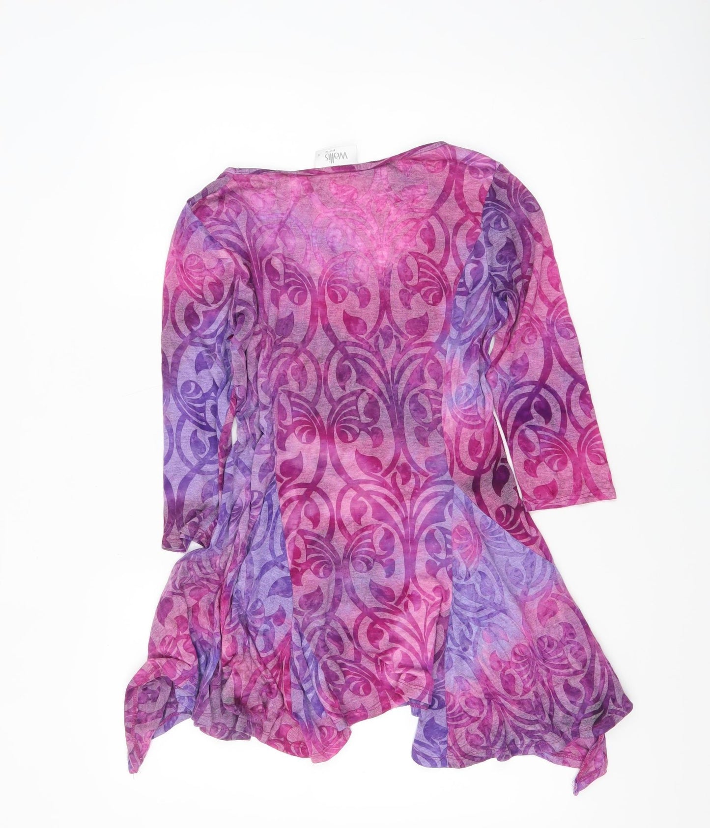Wallis Women’s Multicoloured Tunic Blouse in S Petite 3/4 Sleeve