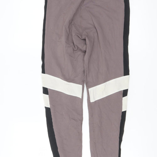 Reebok Womens Beige Black Speedwick Leggings Medium 12-14 Active Trousers