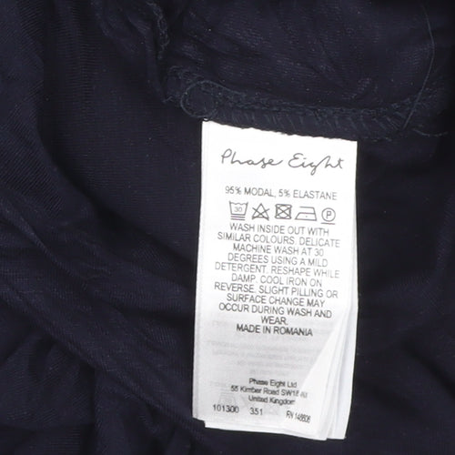 Phase Eight Women’s Blue Harem Jersey Trousers Size 10