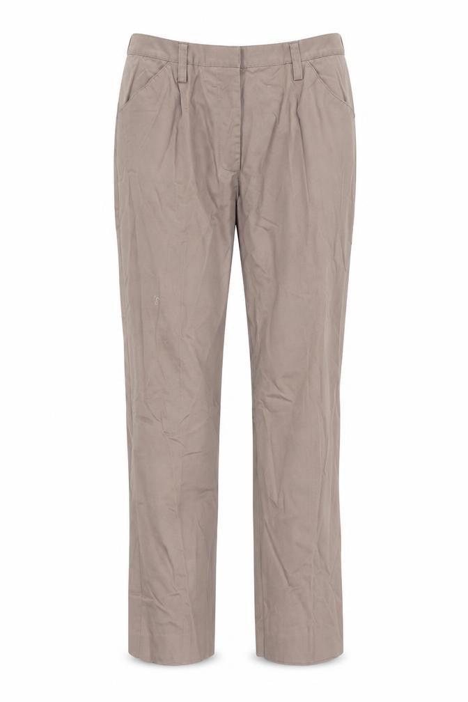 Front view of Casual Club Women's Brown Chino Trousers, size 14, Regular