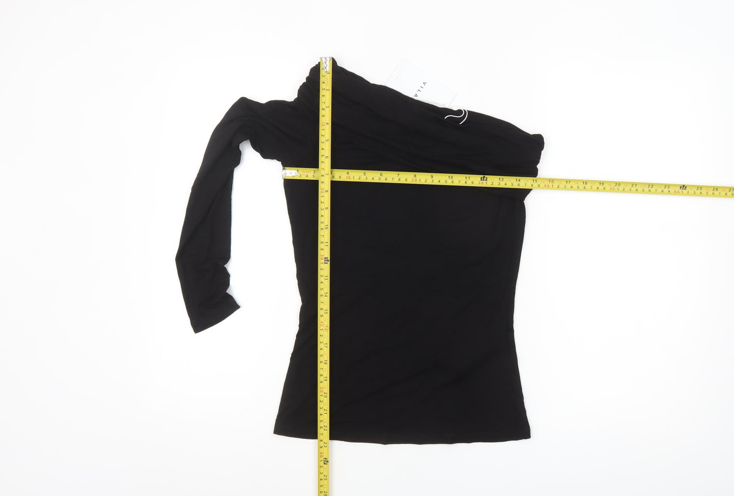 Vila Women's Black Off Shoulder Long Sleeve Top Size 8