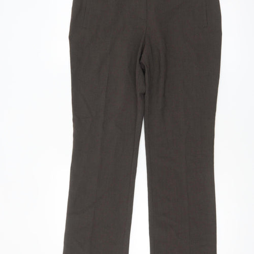 Marks and Spencer Women's Brown Straight Dress Trousers Size 12